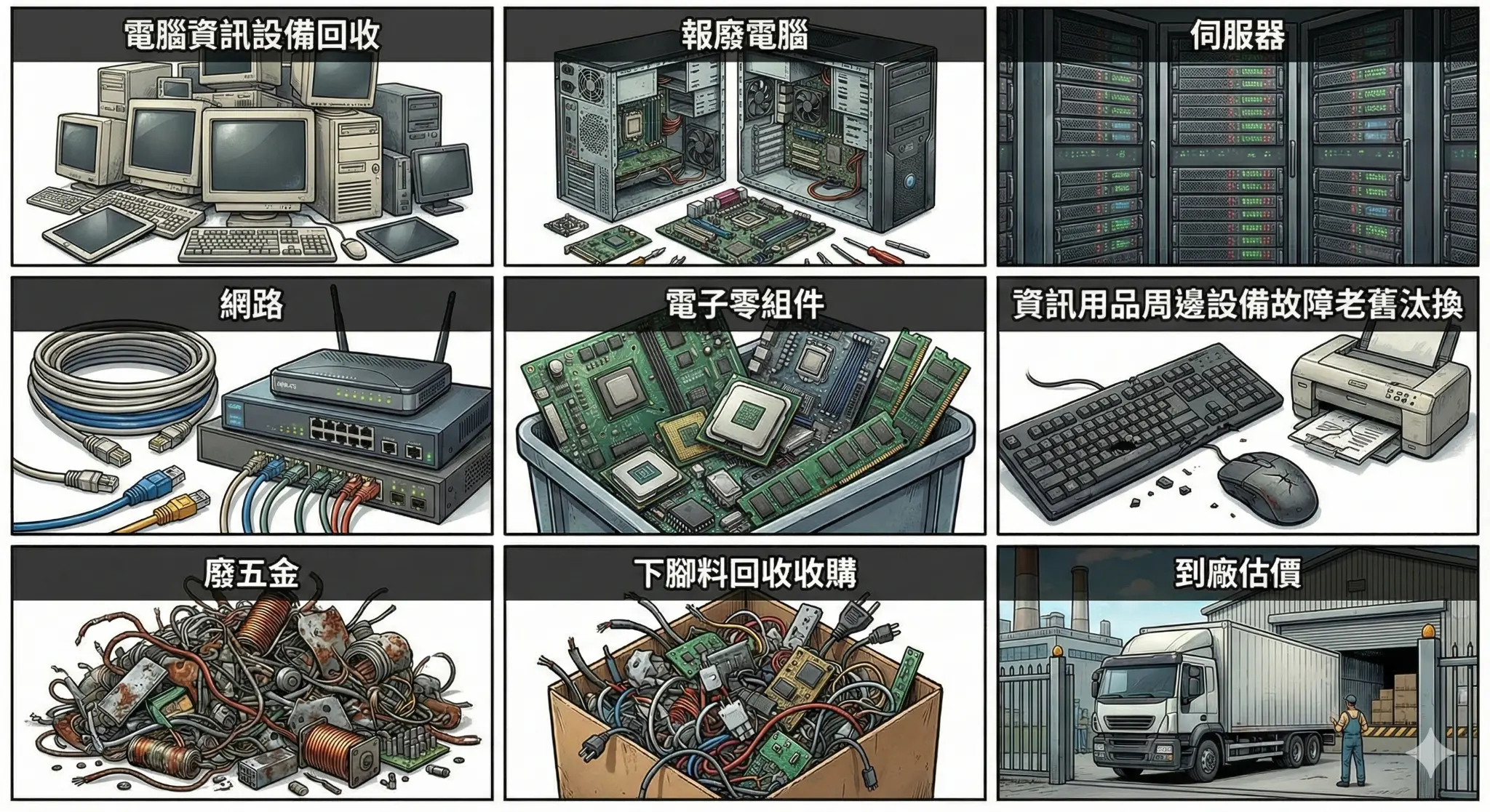 呆滯料處理 - 電子廢棄物回收